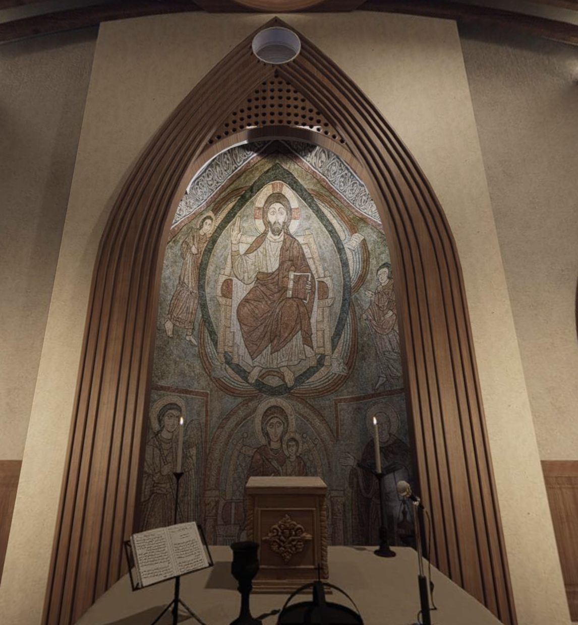 Eastern Middle Altar Architrave